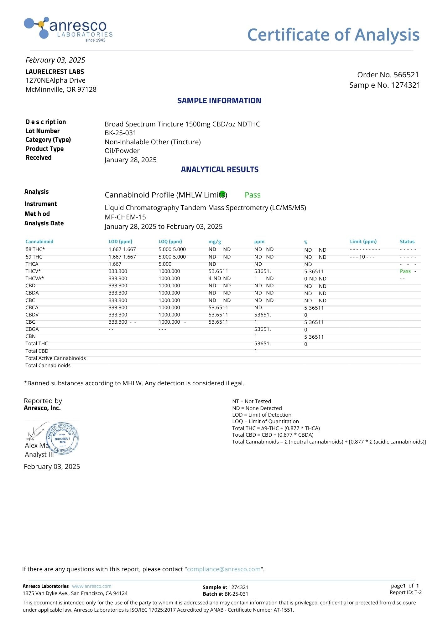 Seven Leaves ブロードスペクトラム CBDティンクチャーオイル 5% 30ml