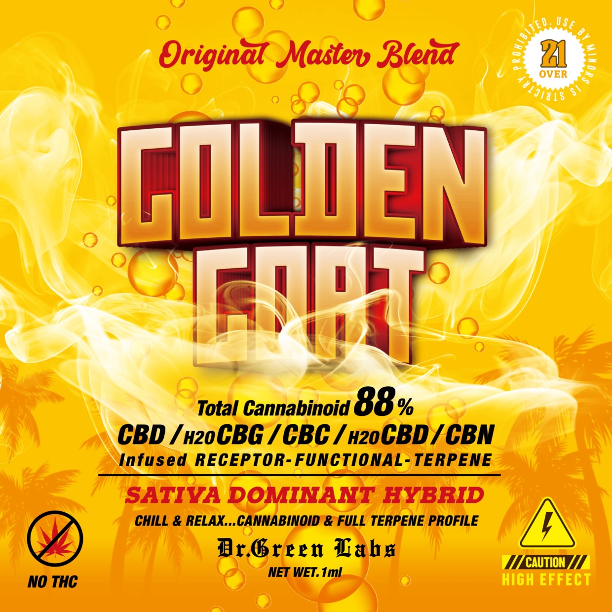 Dr.Green Labs CBDリキッド GOLDEN GOAT 1ml – COFFEESHOP Mellow Yellow