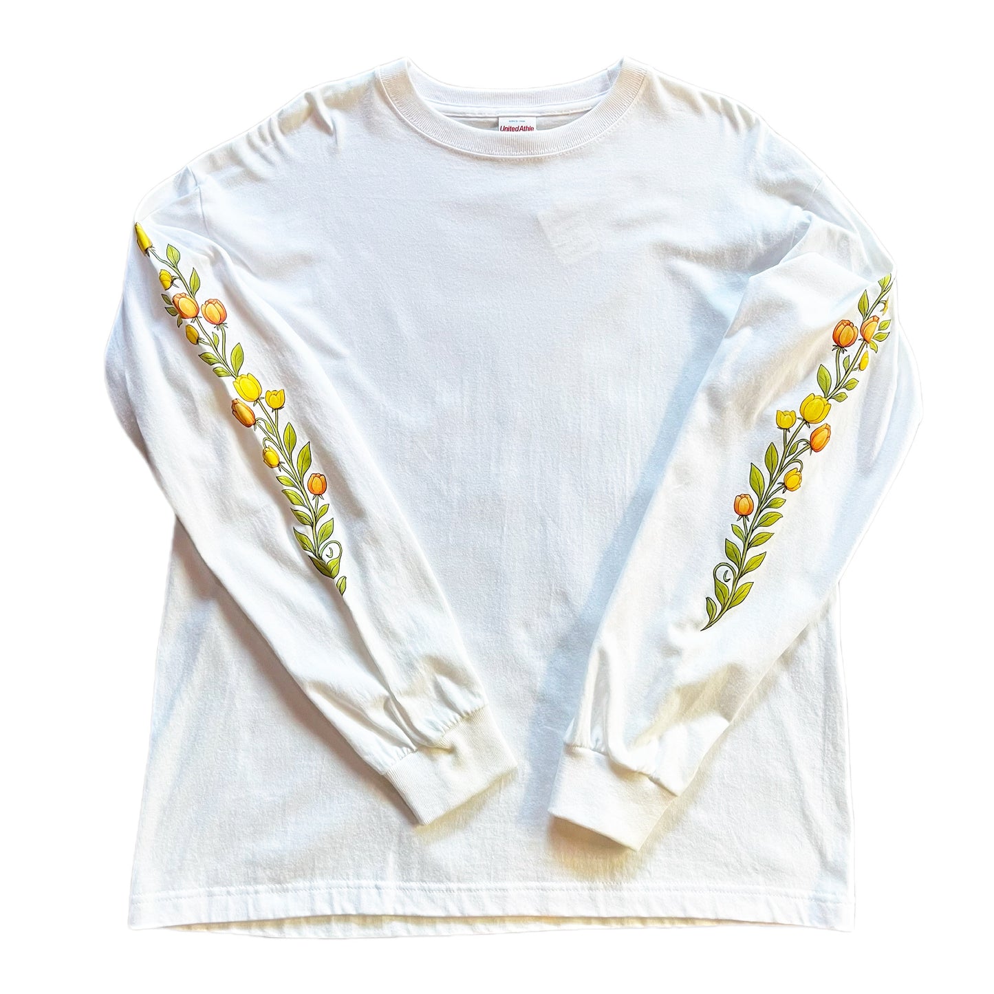 Mellow Yellow Skull & Roses 長袖Tシャツ