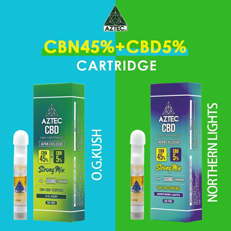 AZTEC CBD CBN+CBDカートリッジ O.G. KUSH 1ml