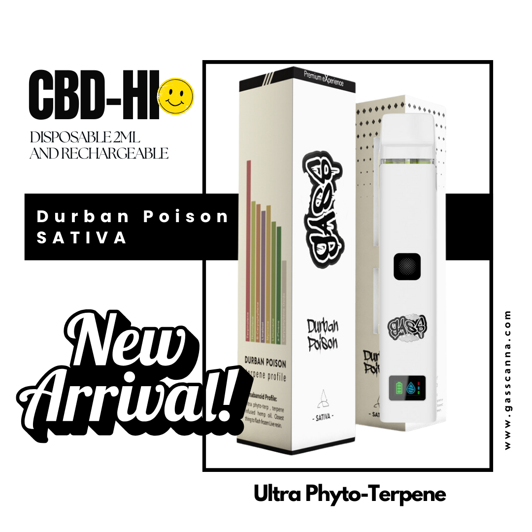 CBD-Hi “Durban Poison” Disposable Vape 2ml