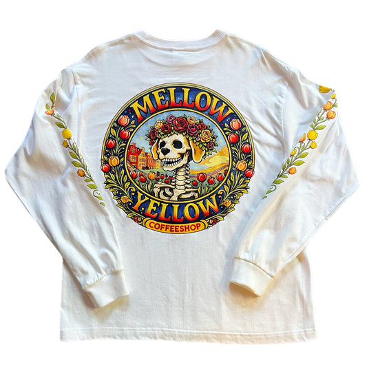 Mellow Yellow Skull & Roses 長袖Tシャツ