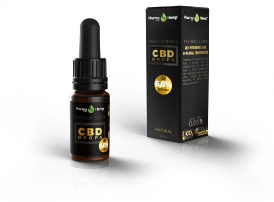 Pharma Hemp 6.6% プレミアムブラックオイルドロップ 10ml